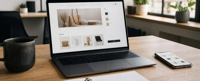 Kako izraditi web shop koji prodaje? Primjer izrade i SEO pristupa (slika izrađena umjetnom inteligencijom)