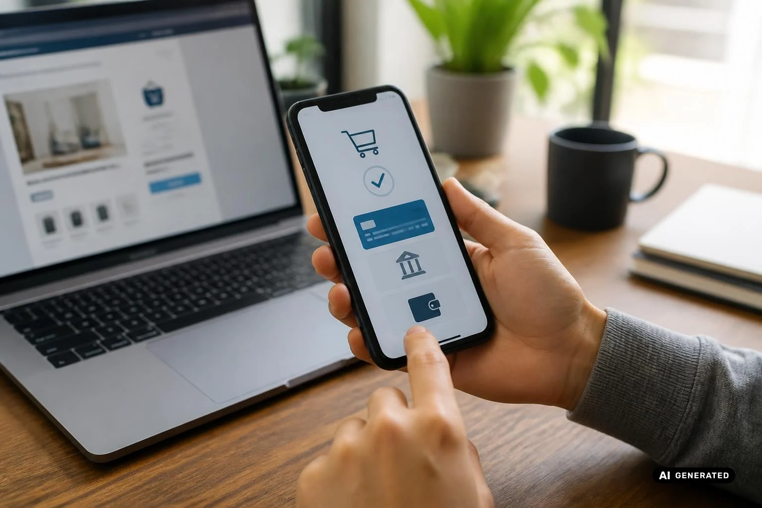 Pripremite web trgovinu za veću prodaju: plaćanja, dostava i automatizacije na jednom mjestu Plaćanje mora biti jednostavno kupcu, ali kontrolirano trgovcu (slika izrađena umjetnom inteligencijom)